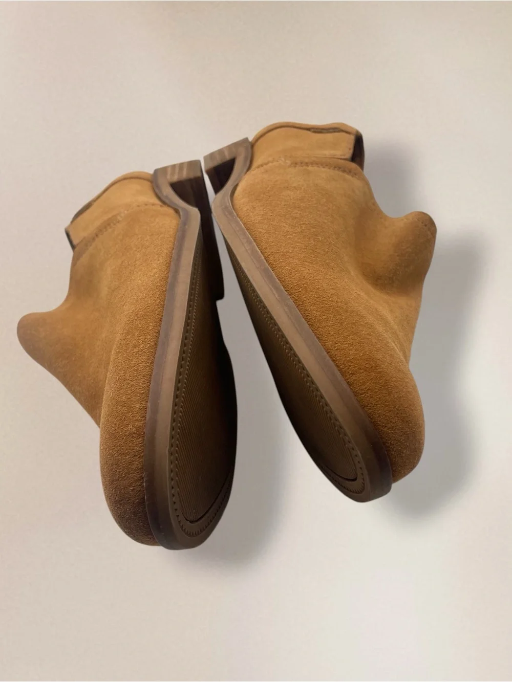 TOMS Shaye Tan Suede Slip-On Loafer Women's Size 8